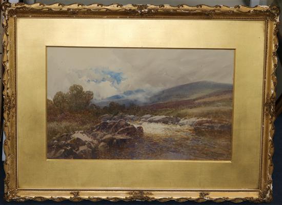 Frederick J. Widgery, watercolour, The River Dart, Dartmoor(-)